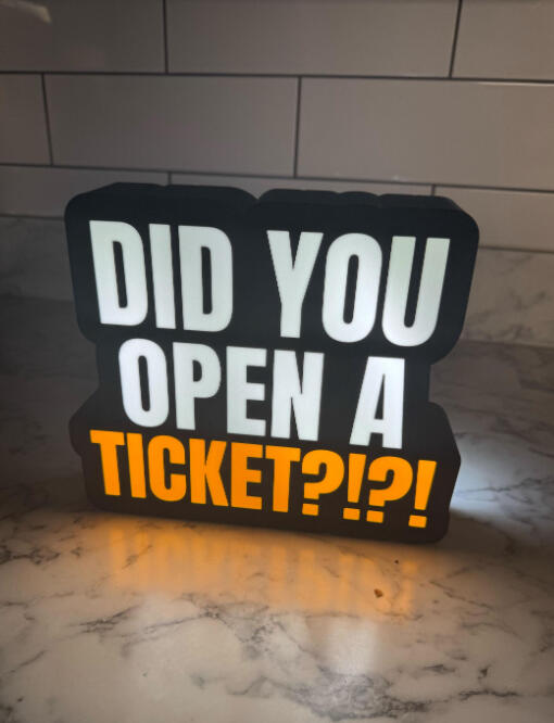 Open Ticket Lightbox
